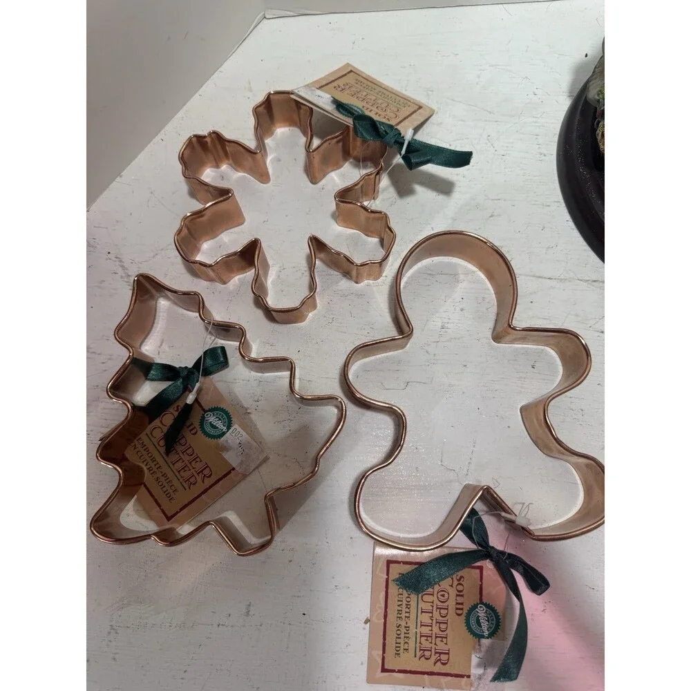 Lot Of 3 Wilton Copper Cookie Cutter’s 5.5